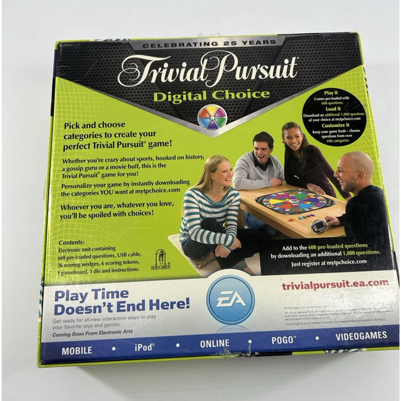 Trivia Game Parker Bro TRIVIAL PURSUIT Digital Choice Electronic Complete 2008 - Picture 2 of 8